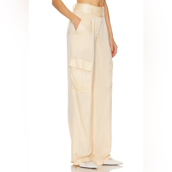 L'Academie Mel Belted Cargo Pants, Nude, Size S - Picture 3 of 11